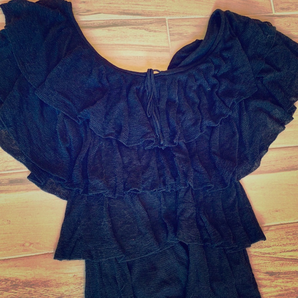 Moda International Ruffle off the shoulder top